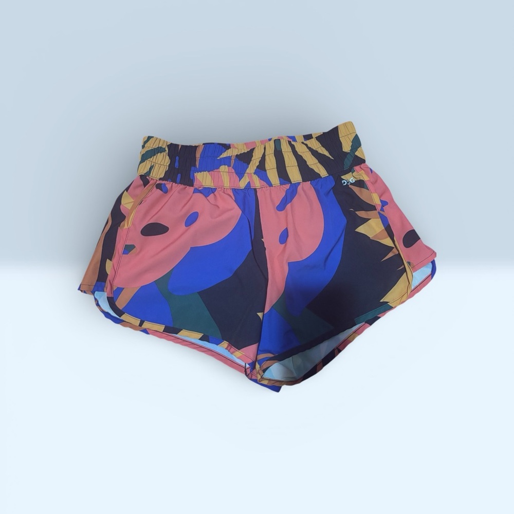 DSG Women’s Athletic Running Shorts Size Small Colorful Print Lined